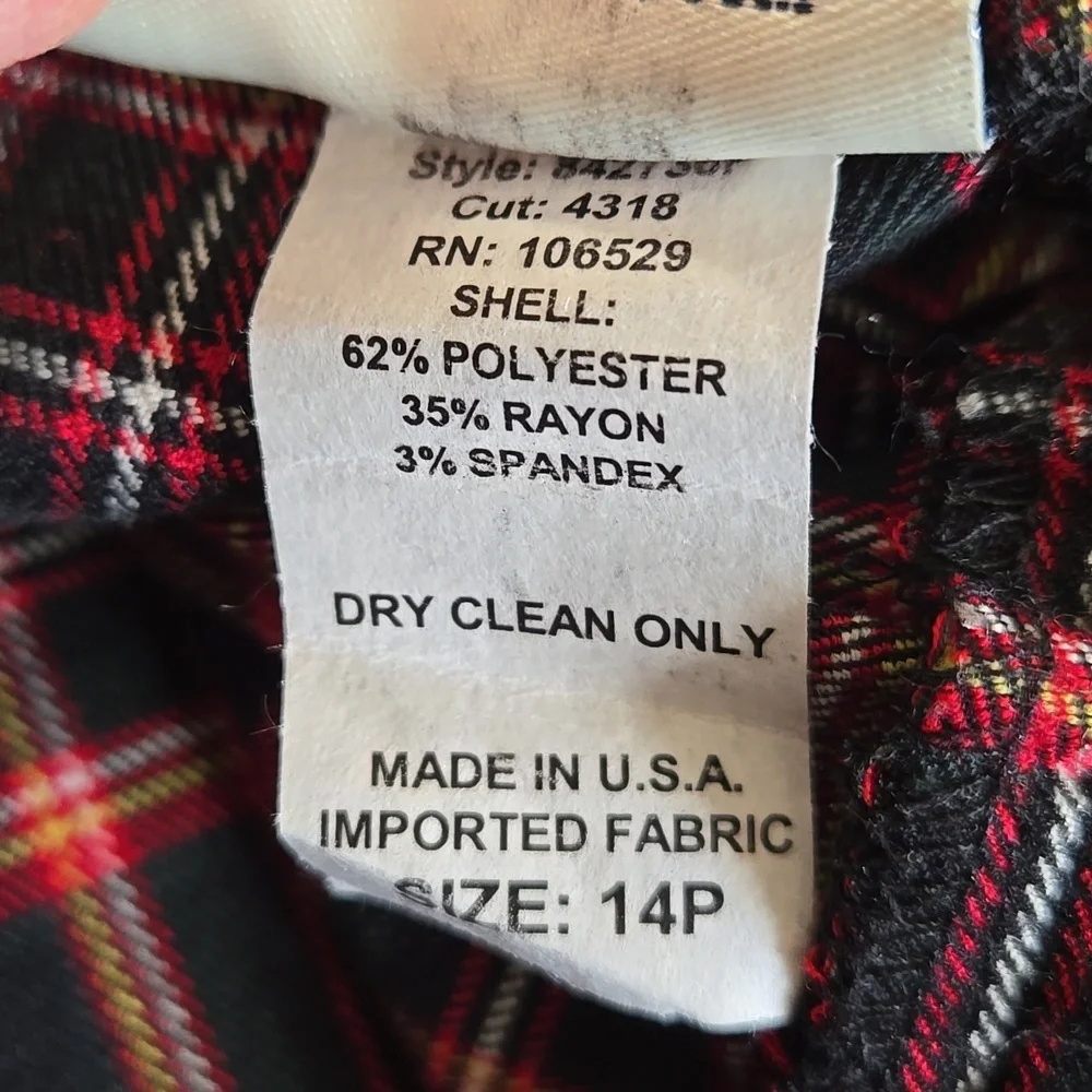 Appleseed's Black and Red Plaid Pleated Midi Skirt - Picture 7 of 7